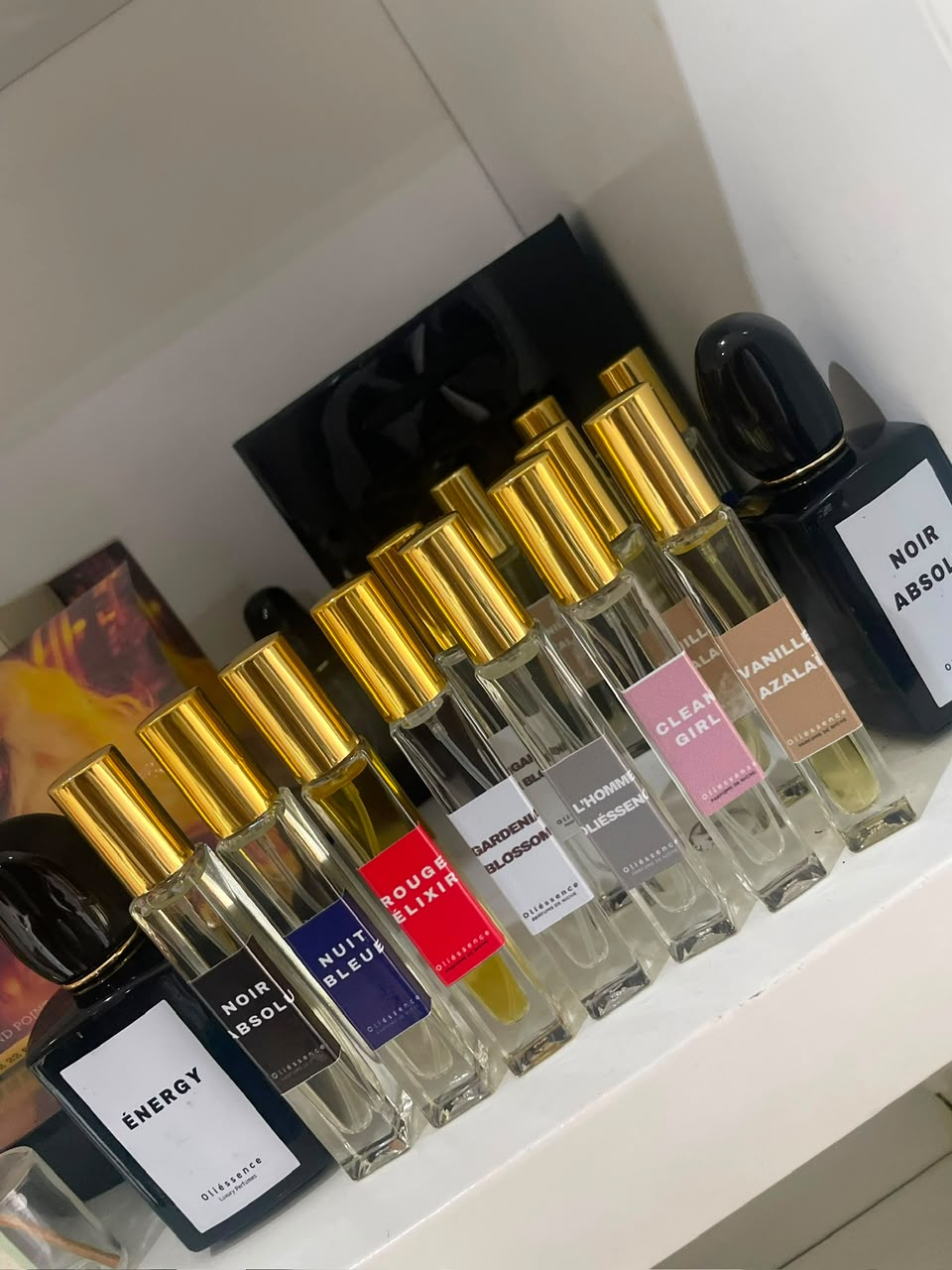 Énergy · Noir Absolu · Rouge Élixir